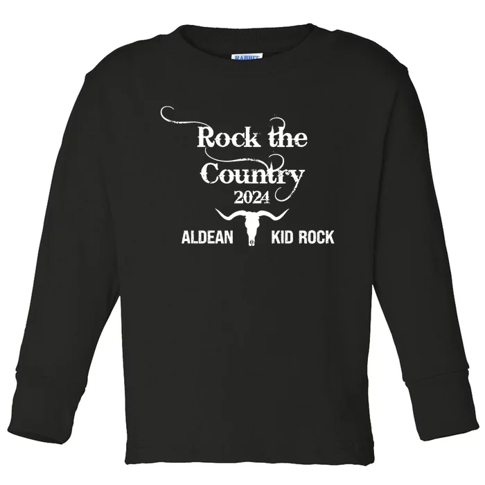 Rock The Country 2024 Concert Toddler Long Sleeve Shirt