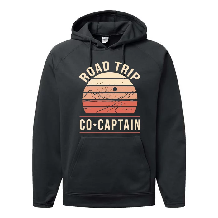 Road Trip Co Captain Road Trip Performance Fleece Hoodie