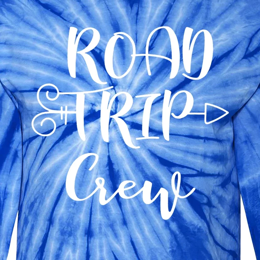 Road Trip Crew Family Vacation Traveling Gift Tie-Dye Long Sleeve Shirt