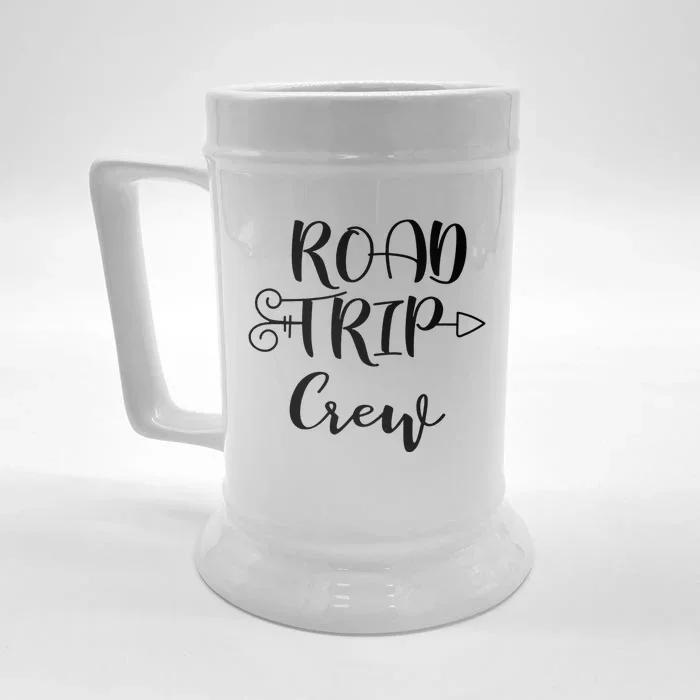 Road Trip Crew Family Vacation Traveling Gift Front & Back Beer Stein