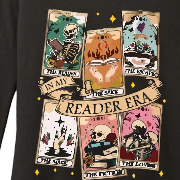 Reader Tarot Card Skeleton Reading Womens CVC Long Sleeve Shirt