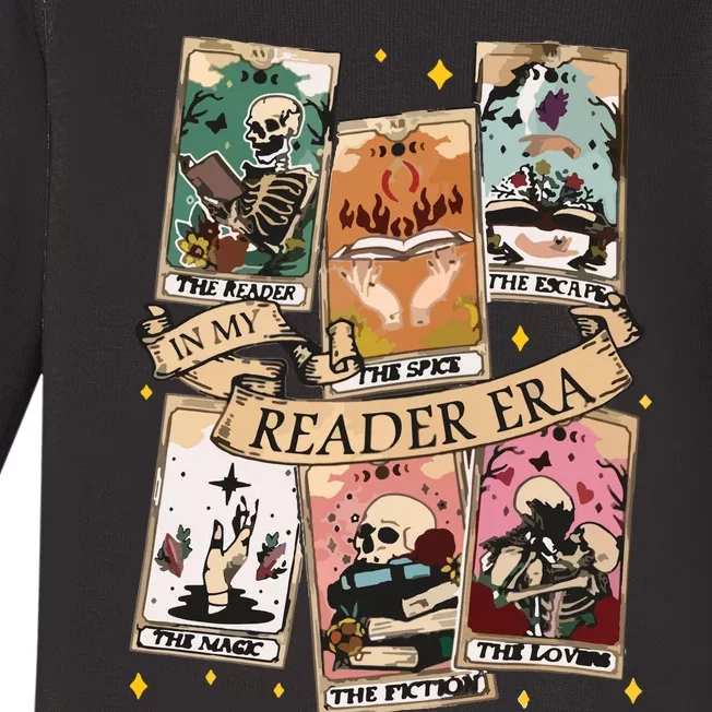 Reader Tarot Card Skeleton Reading Baby Long Sleeve Bodysuit