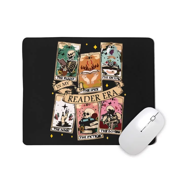 Reader Tarot Card Skeleton Reading Mousepad