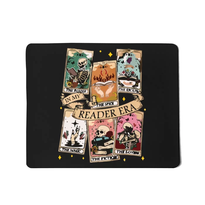 Reader Tarot Card Skeleton Reading Mousepad