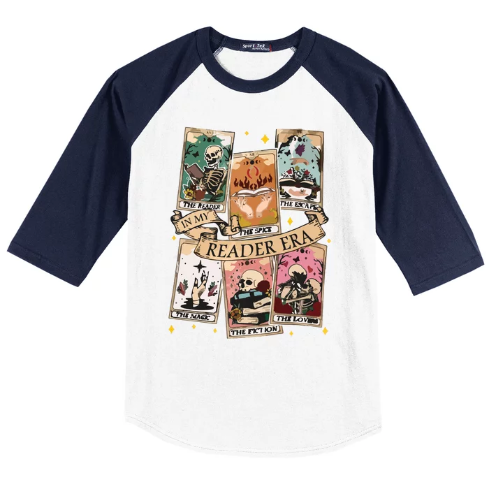 Reader Tarot Card Skeleton Reading Baseball Sleeve Shirt