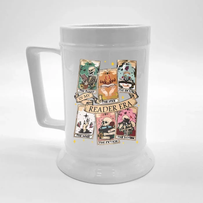 Reader Tarot Card Skeleton Reading Front & Back Beer Stein