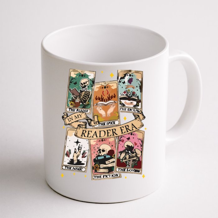 Reader Tarot Card Skeleton Reading Front & Back Coffee Mug