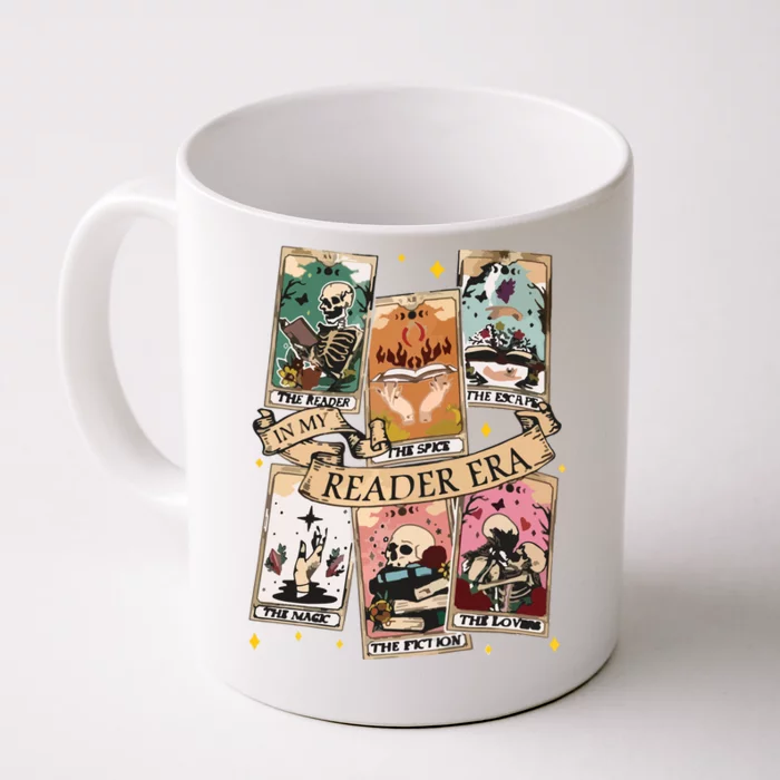 Reader Tarot Card Skeleton Reading Front & Back Coffee Mug