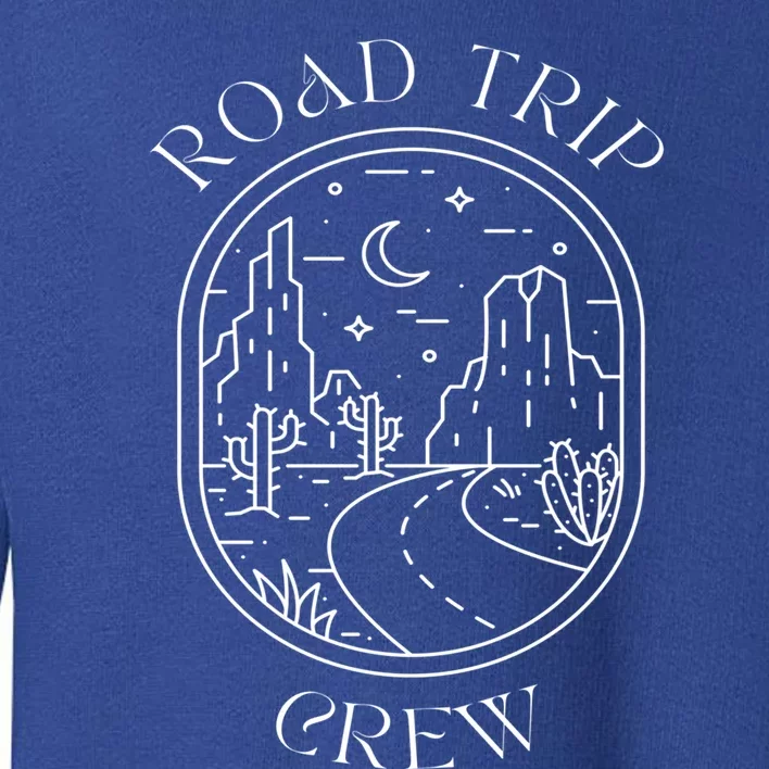 Road Trip Crew Funny Travel Family Matching Minimalistic Art Meaningful Gift Toddler Sweatshirt