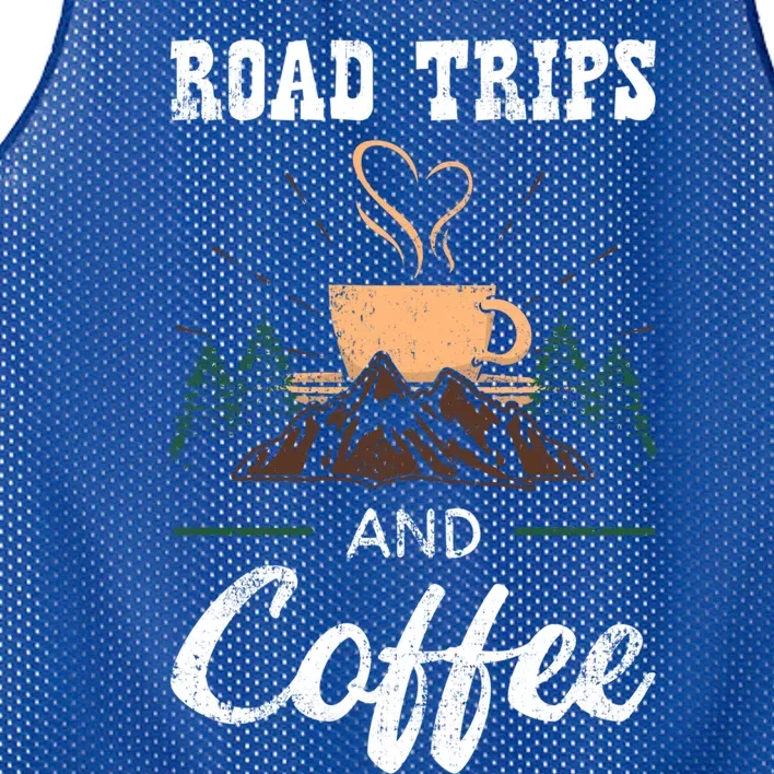 Road Trip Camping Vacation Summer Crew Travel Coffee Lover Gift Mesh Reversible Basketball Jersey Tank