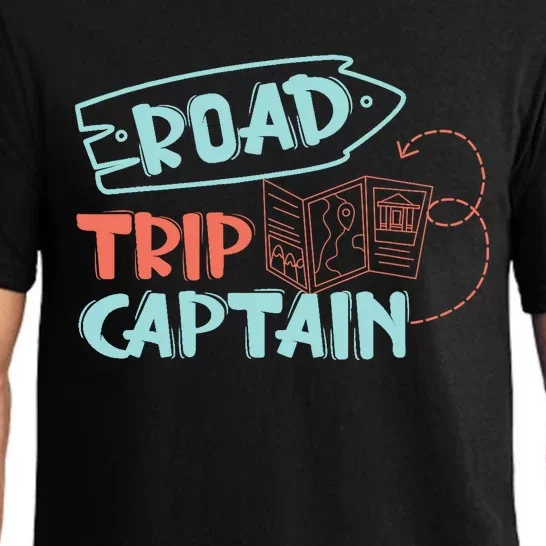 Road Trip Captain Traveler Vacation Explorer Adventure Gift Pajama Set