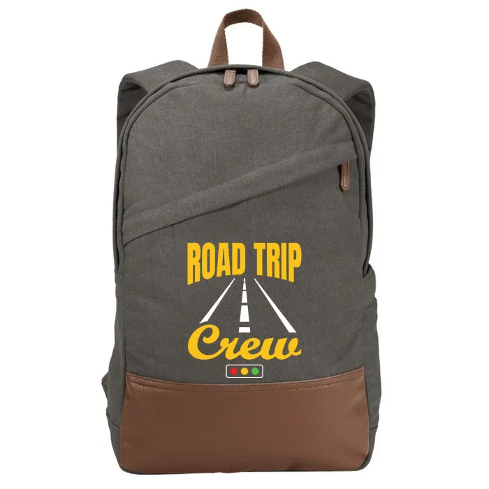 Road Trip Crew Travel Travelling Matching Family Group Cute Gift Cotton Canvas Backpack