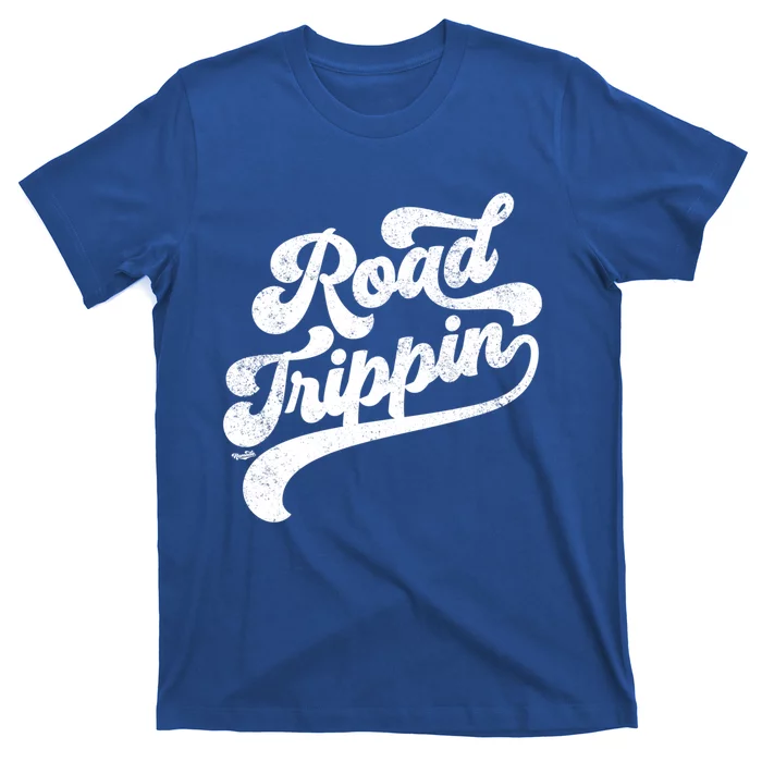 Road Trippin Cool Retro Vintage Road Trip Distressed Cool Gift T-Shirt