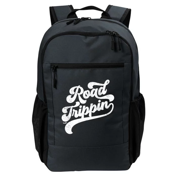 Road Trippin Cool Retro Vintage Road Trip Distressed Cool Gift Daily Commute Backpack