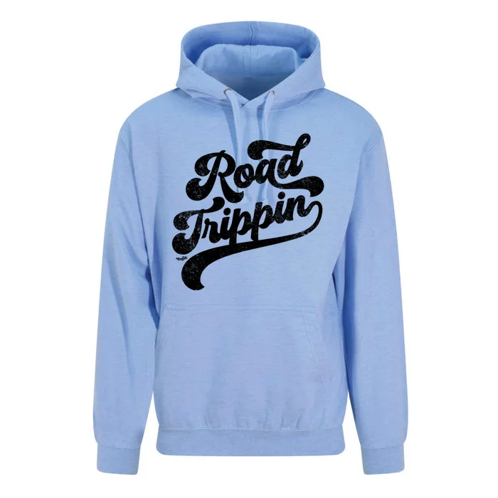 Road Trippin Cool Retro Vintage Road Trip Distressed Cool Gift Unisex Surf Hoodie