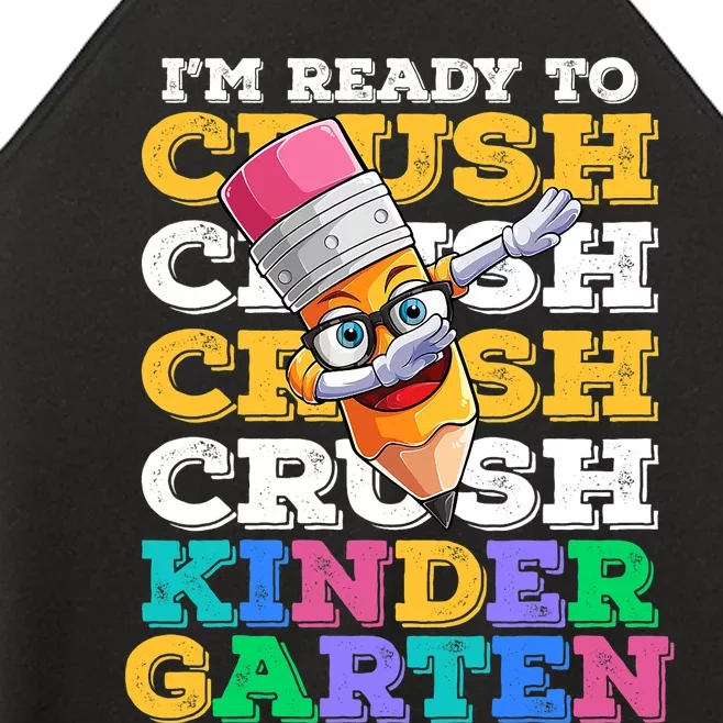 Ready To Crush Kindergarten First Day Of School Boy Kids Women’s Perfect Tri Rocker Tank