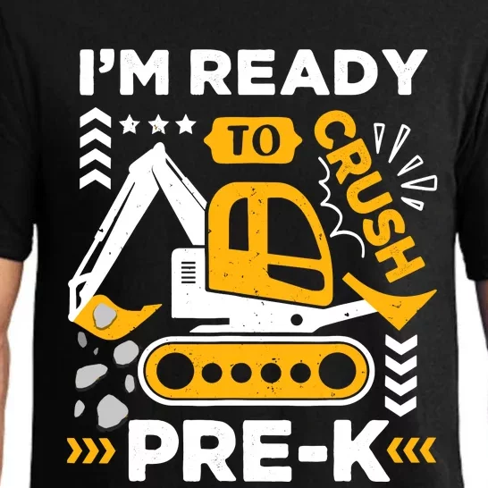 Ready To Crush Preschool Prek Construction Truck Boy Pajama Set