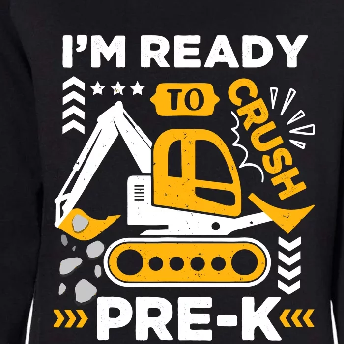 Ready To Crush Preschool Prek Construction Truck Boy Womens California Wash Sweatshirt