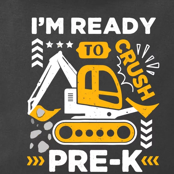 Ready To Crush Preschool Prek Construction Truck Boy Zip Tote Bag