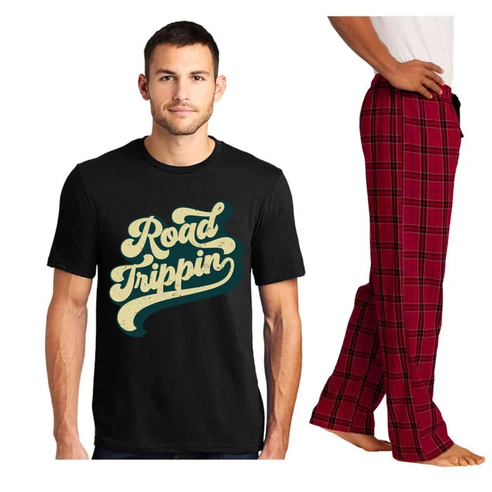 Road Trippin Cool Retro Vintage Road Trip Gift Pajama Set