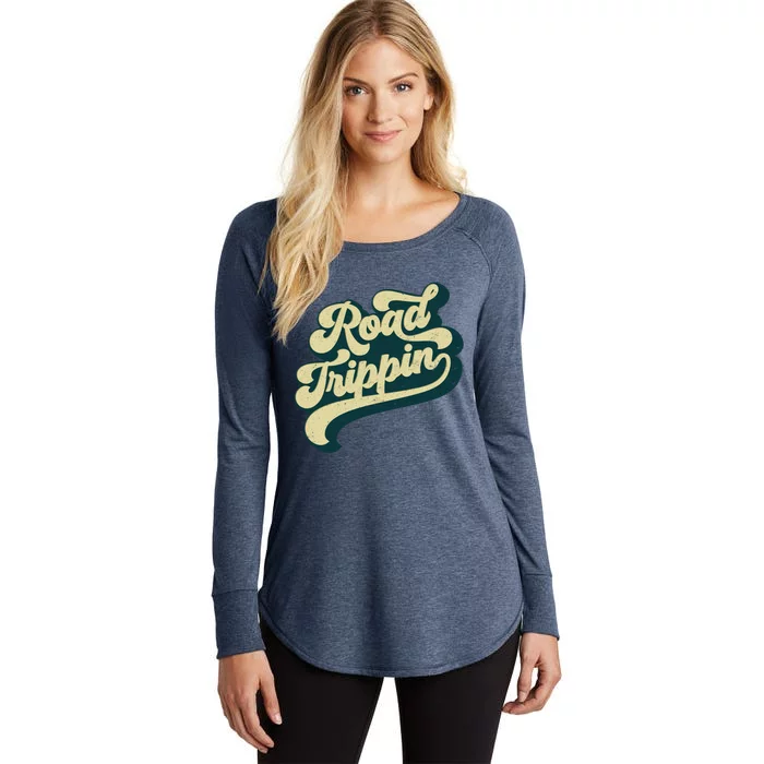 Road Trippin Cool Retro Vintage Road Trip Gift Women's Perfect Tri Tunic Long Sleeve Shirt