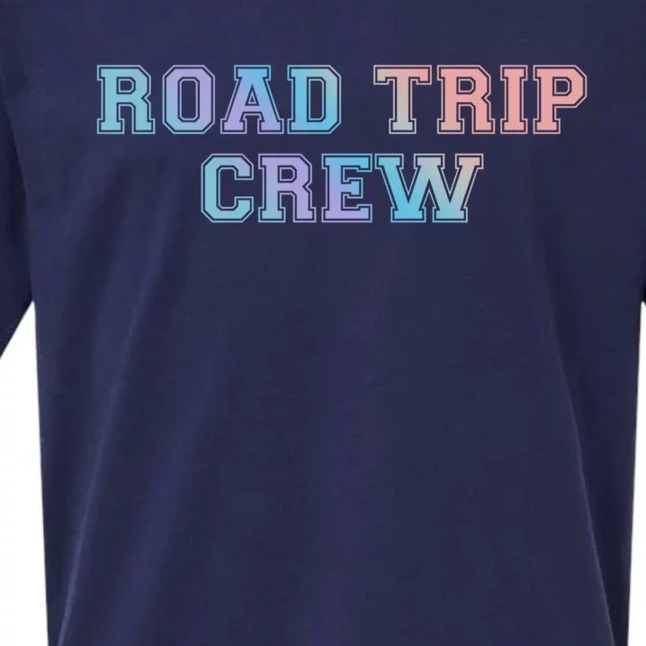 Road Trip Crew Gift Matching Family Vacation Rv Road Trip Cute Gift Sueded Cloud Jersey T-Shirt