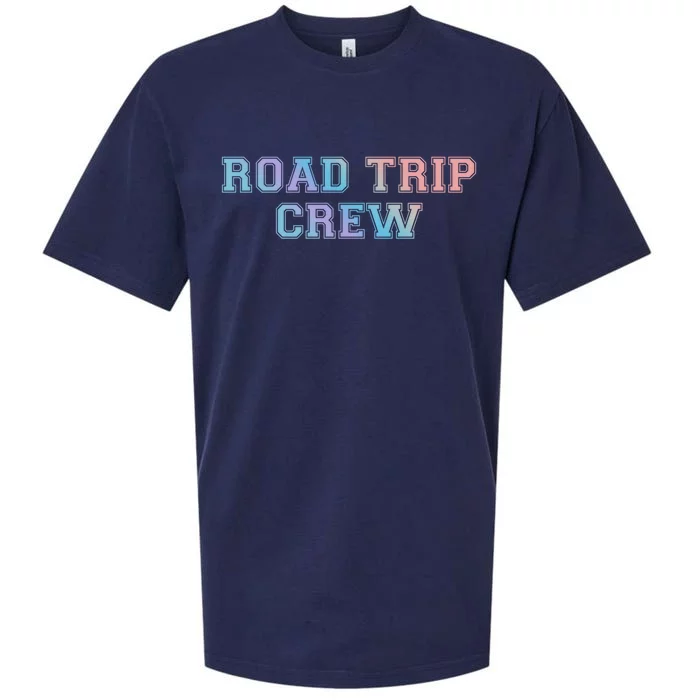 Road Trip Crew Gift Matching Family Vacation Rv Road Trip Cute Gift Sueded Cloud Jersey T-Shirt