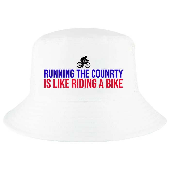 Running The Country Is Like Riding A Bike Joe Biden Funny Cool Comfort Performance Bucket Hat