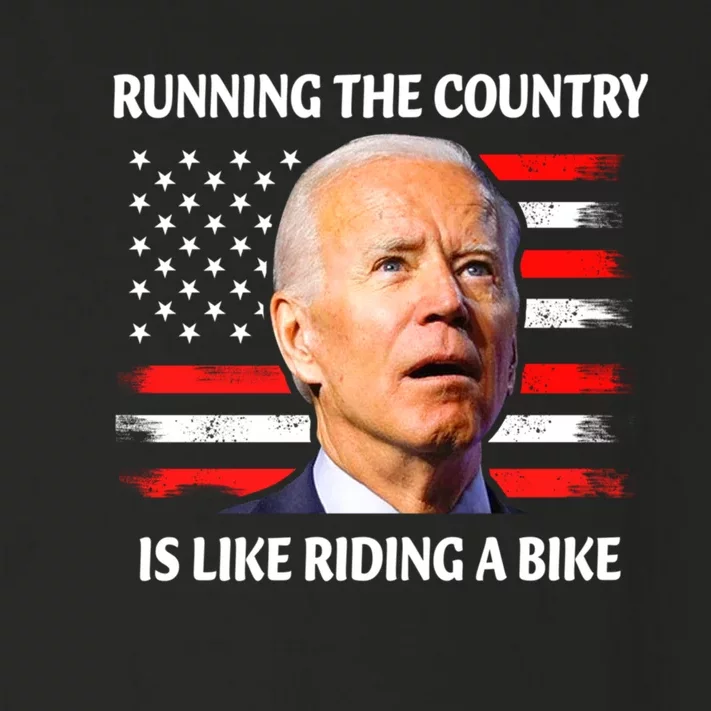 Running The Country Is Like Riding A Bike Joe Biden Toddler Long Sleeve Shirt