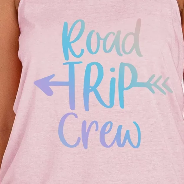 Road Trip Crew Gift Cute Gift Women's Knotted Racerback Tank