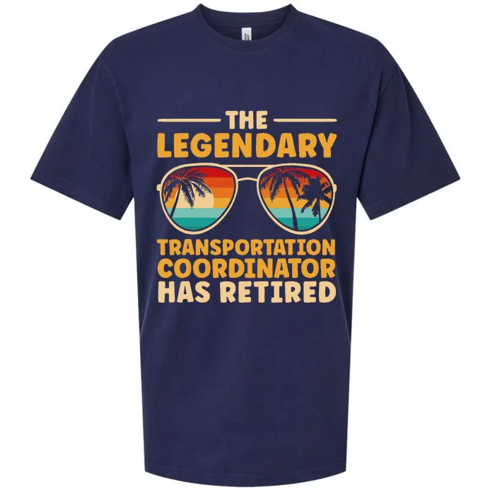 Retired Transportation Coordinator Retirement Sueded Cloud Jersey T-Shirt