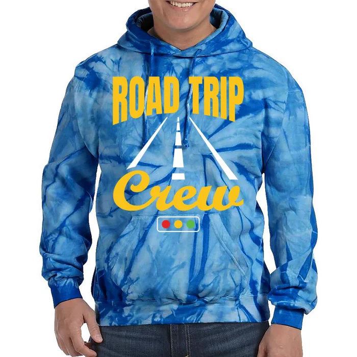 Road Trip Crew Travel Travelling Matching Family Group Gift Tie Dye Hoodie