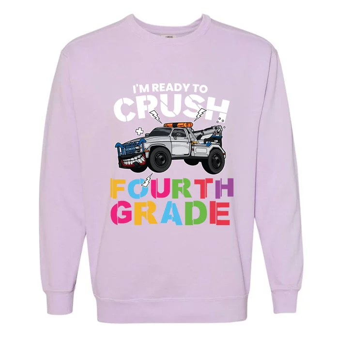 Ready To Crush Fourth Grade Cute 4Th Grade Gift Garment-Dyed Sweatshirt