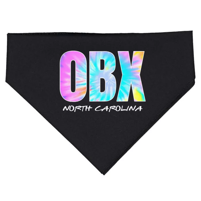 Retro Tie Dye OBX North Carolina Outer Banks USA-Made Doggie Bandana