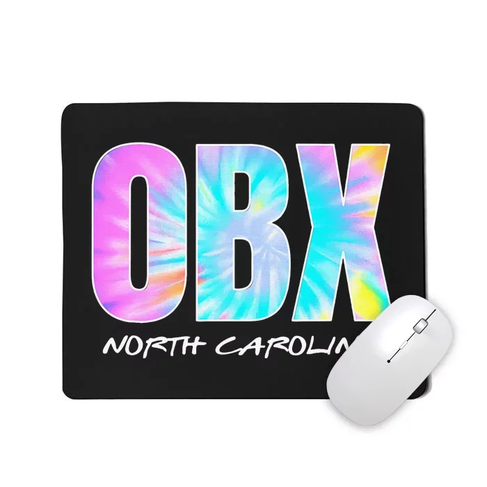 Retro Tie Dye OBX North Carolina Outer Banks Mousepad