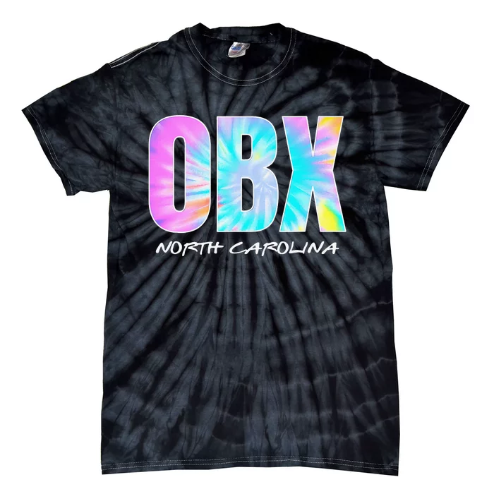 Retro Tie Dye OBX North Carolina Outer Banks Tie-Dye T-Shirt