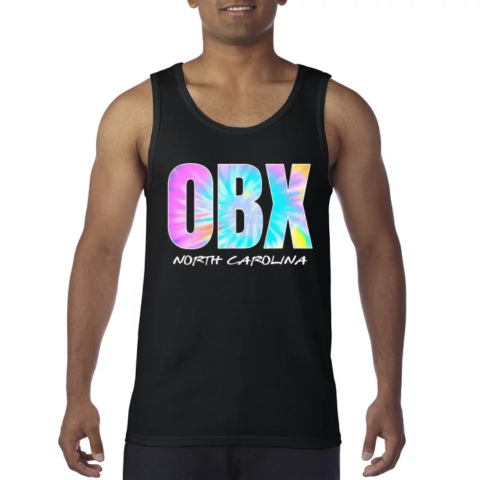 Retro Tie Dye OBX North Carolina Outer Banks Tank Top