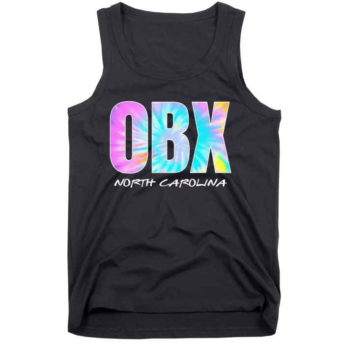 Retro Tie Dye OBX North Carolina Outer Banks Tank Top