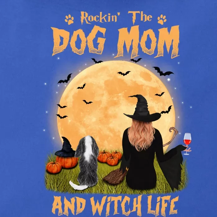 Rocking The Dog Mom And Witch Life Cavalier Halloween Gift Zip Tote Bag