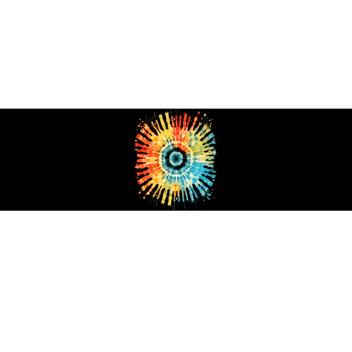 Retro Tie Dye 60s 70s Hippie Aesthetic Graphic Art Bumper Sticker