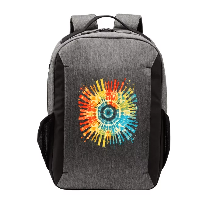 Retro Tie Dye 60s 70s Hippie Aesthetic Graphic Art Vector Backpack