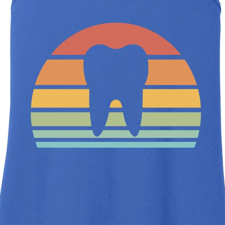 Retro Teeth Dentist Dental Hygienist Assistant Dental Squad Gift Ladies Essential Tank