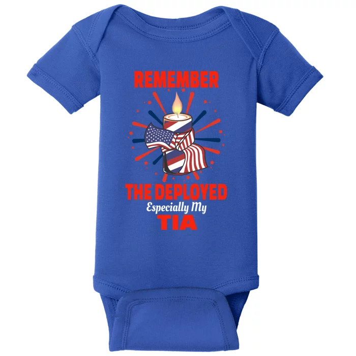 Remember The Deployed Tia Design For Sobrina Or Sobrino Gift Baby Bodysuit