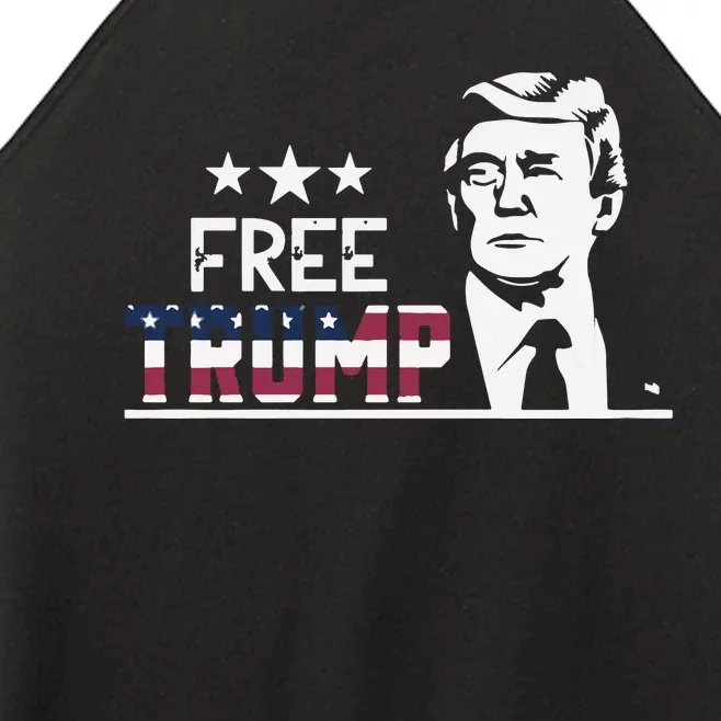 Release The Donald Free Trump Trump Hush Money Trial Women’s Perfect Tri Rocker Tank