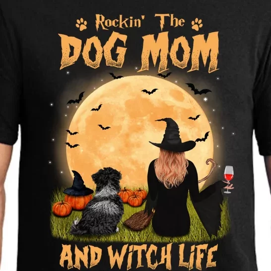 Rocking The Dog Mom And Witch Life Havanese Halloween Gift Pajama Set