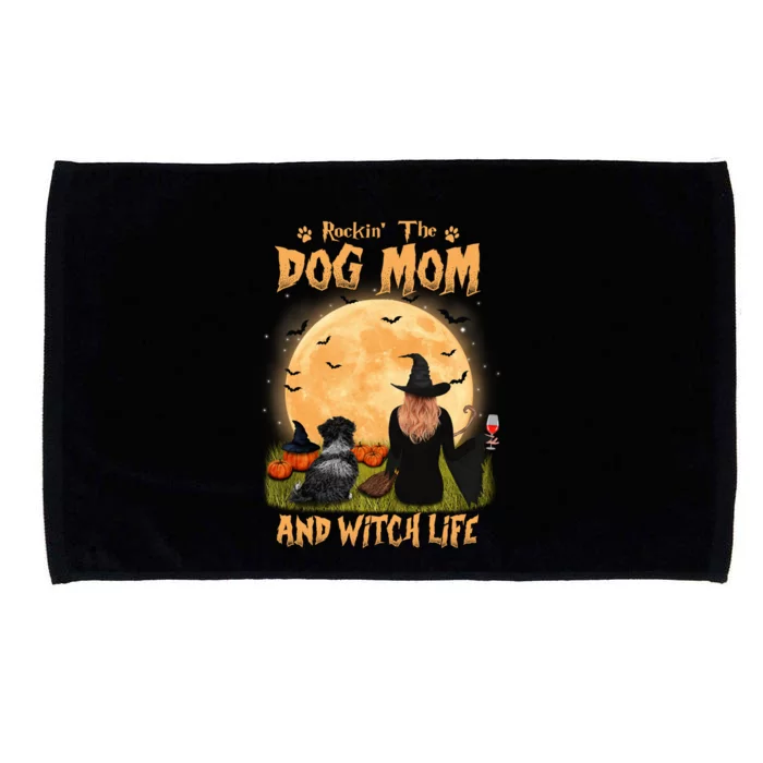 Rocking The Dog Mom And Witch Life Havanese Halloween Gift Microfiber Hand Towel