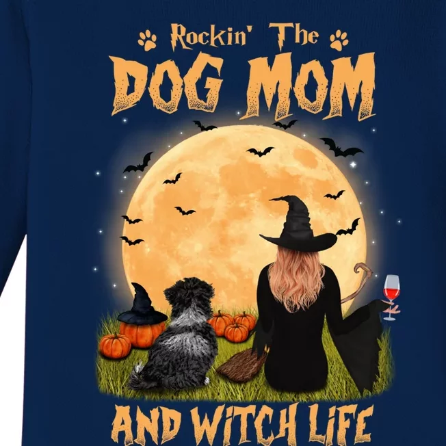 Rocking The Dog Mom And Witch Life Havanese Halloween Gift Baby Long Sleeve Bodysuit