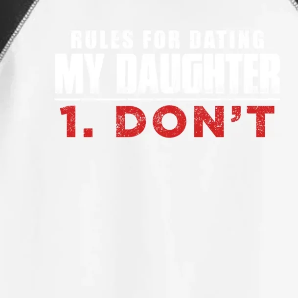 Rules To Date My Daughter Boyfriend Dating Great Gift Toddler Fine Jersey T-Shirt