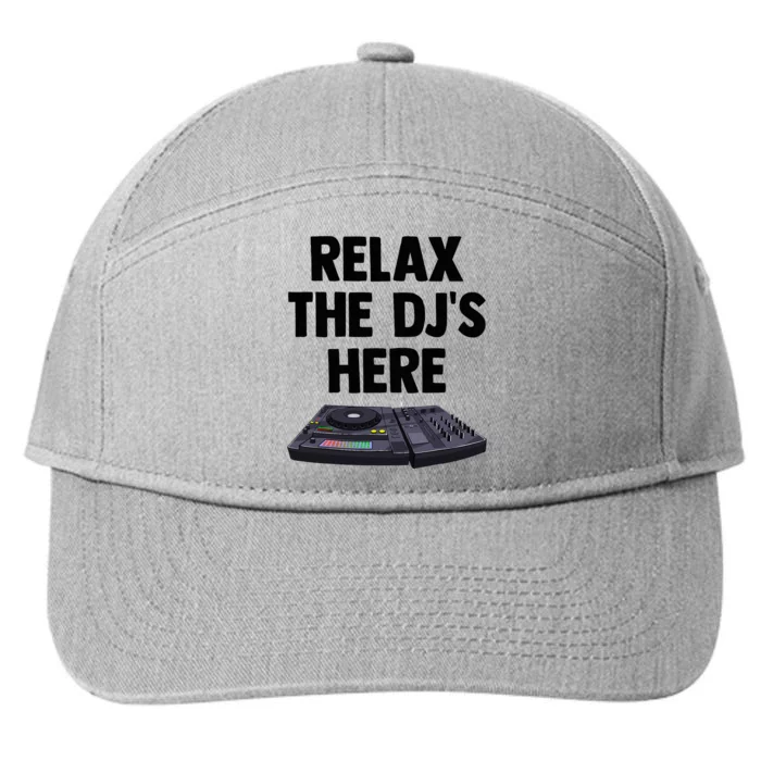 Relax The DjS Here Turntable Music Equalizer 7-Panel Snapback Hat