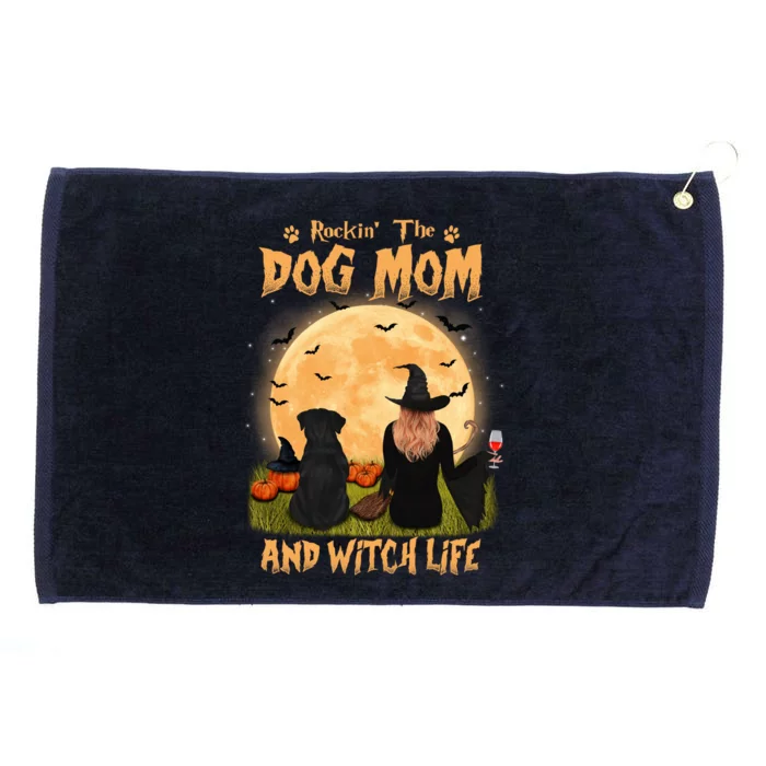 Rocking The Dog Mom And Witch Life Rottweiler Halloween Meaningful Gift Grommeted Golf Towel